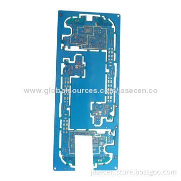 High frequency PCB with blue solder mask